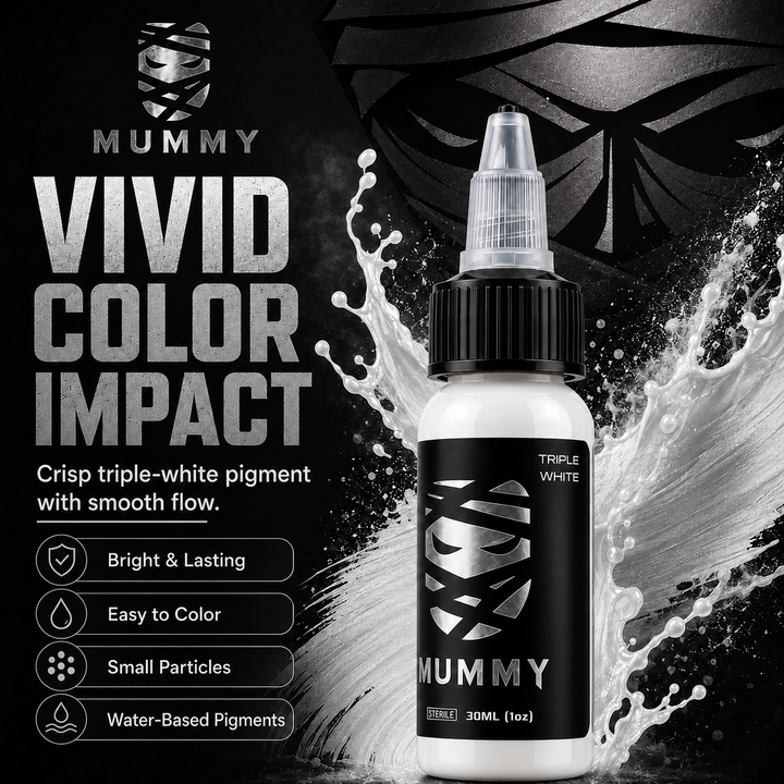 Translation missing: es.Mummy Tattoo Ink, 1oz Professional Pigment for Body Art(Turquoise(triple white)