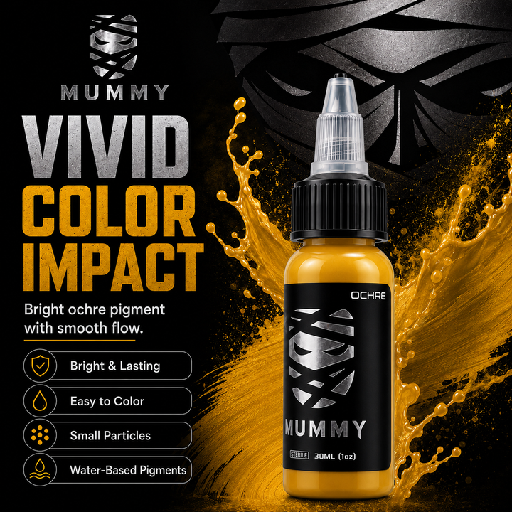 Translation missing: es.Mummy Tattoo Ink, 1oz Professional Pigment for Body Art(Ochre)