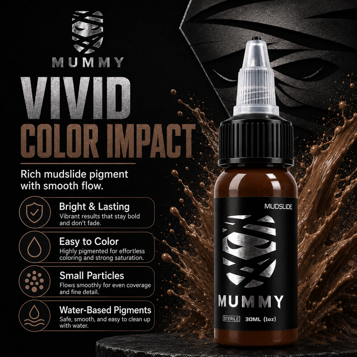 Translation missing: es.Mummy Tattoo Ink, 1oz Professional Pigment for Body Art(Mudslide)