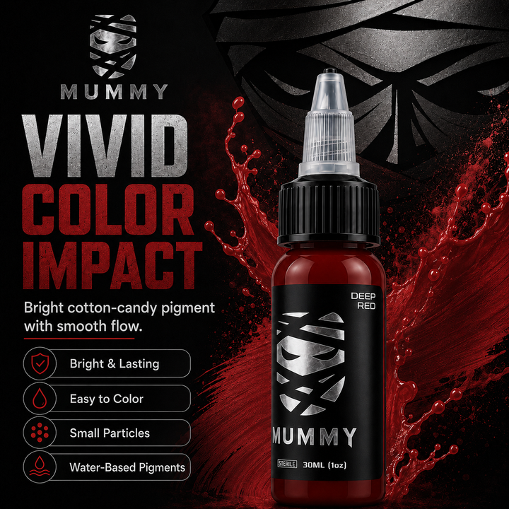 Translation missing: es.Mummy Tattoo Ink, 1oz Professional Pigment for Body Art(Deep Red)