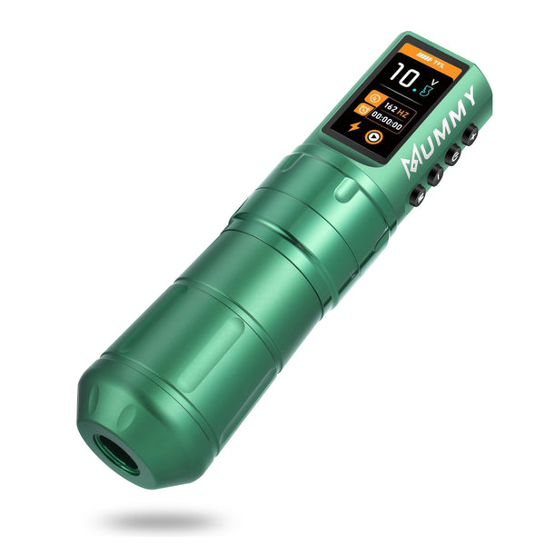 MUMMY SCEPTER PROFESSIONAL WIRELESS TATTOO MACHINE ADJUSTABLE STROKE LENGTH(Green)