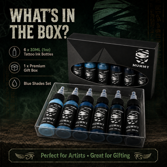 Translation missing: en.Mummy Tattoo Ink Ash Grey Set 6PCS (30ML)