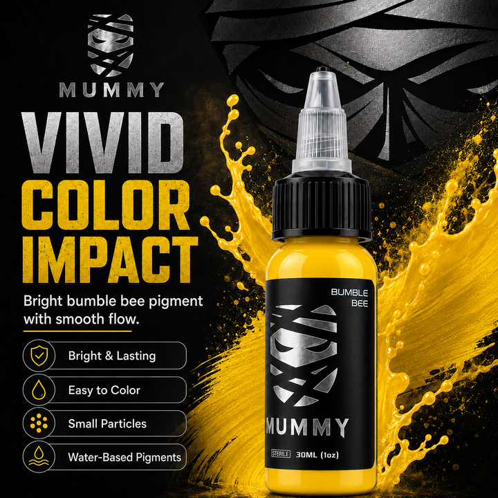 Translation missing: es.Mummy Tattoo Ink, 1oz Professional Pigment for Body Art(Bumble Bee)