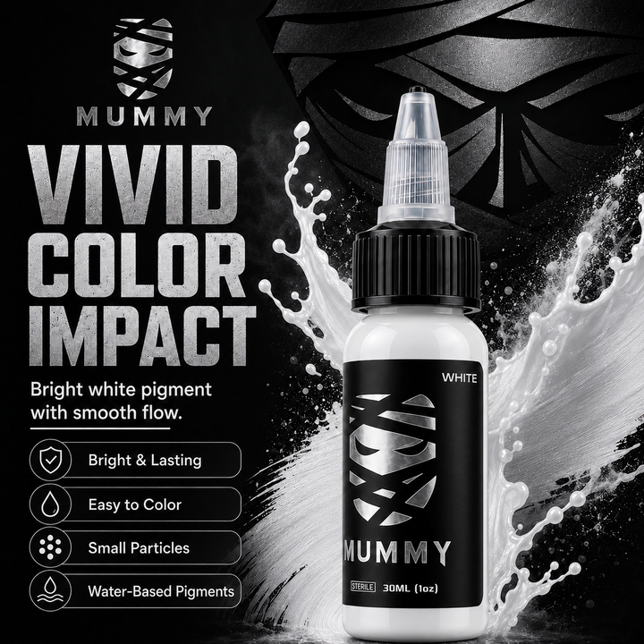 Translation missing: es.Mummy Tattoo Ink, 1oz Professional Pigment for Body Art(White)