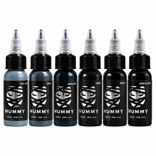 Translation missing: en.Mummy Tattoo Ink Ash Grey Set 6PCS (30ML)