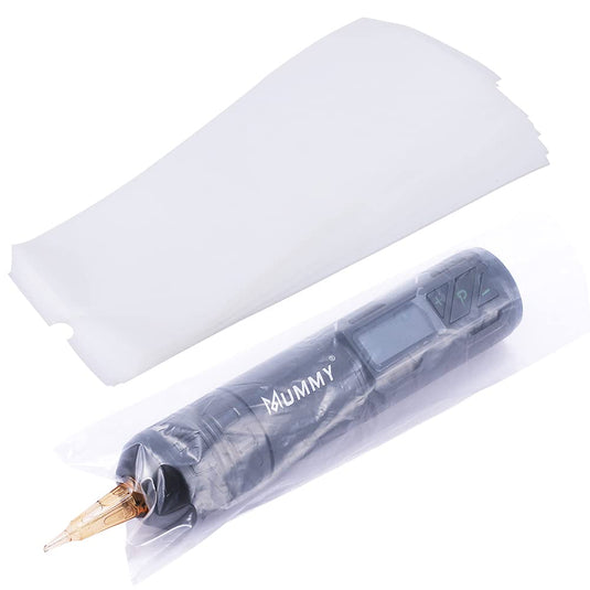 Translation missing: es.Mummy 300pcs Tattoo Machine Covers, Disposable Pen Bags, Transparent