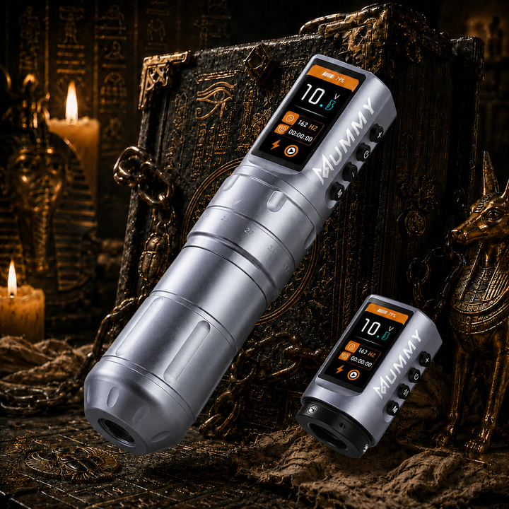 Translation missing: es.Mummy Scepter Tattoo Pen, 2.4-4.2mm Stroke OLED(Grey)