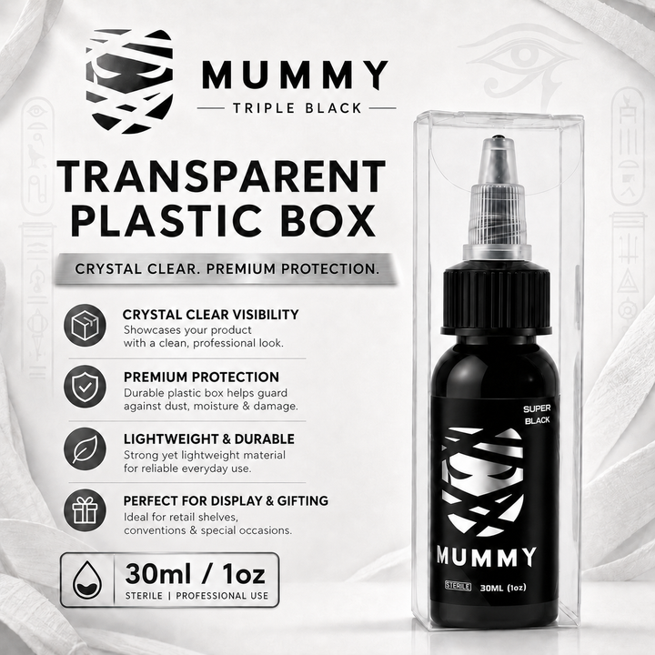Translation missing: es.Mummy Tattoo Ink, 1oz Professional Pigment for Body Art(Turquoise(super Black)