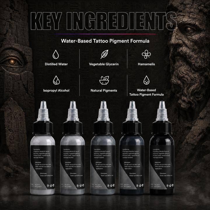 Translation missing: es.Mummy Professional Tattoo Gray Ink 30ML Set 5 PCS/Box