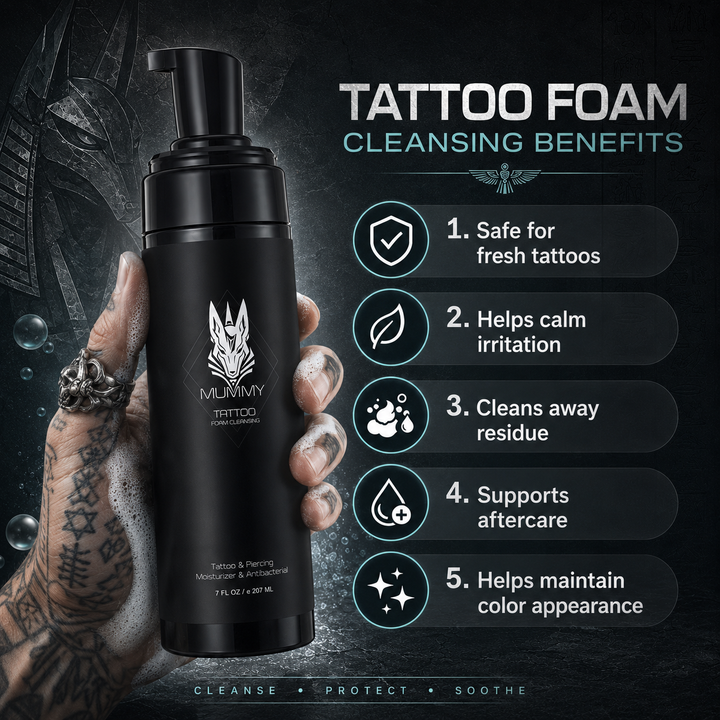 Translation missing: de.Mummy Tattoo Aftercare Soap Foam for Cleaning Tattoo and Piercing