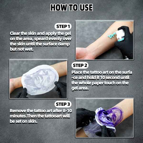 Mummy Tattoo Premium Stencil Gel Tattoo Transfer Gel Solution(pack of 100ml/3.38oz) (pink)