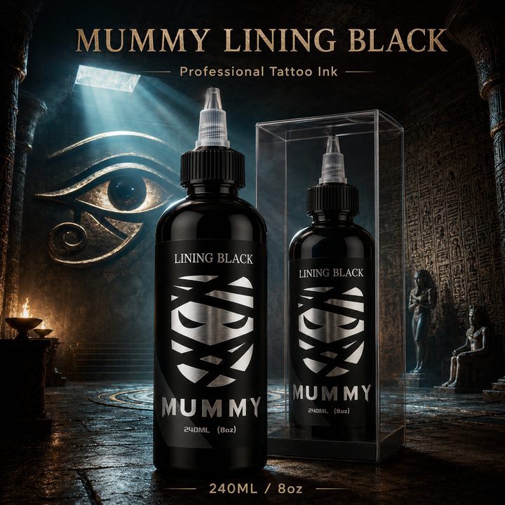 Translation missing: es.Mummy Tattoo Ink, 8oz Professional Pigment for Body Art(Linning Black)