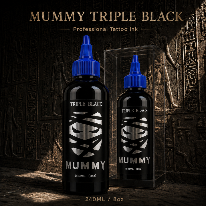 Translation missing: es.Mummy Tattoo Ink, 1oz Professional Pigment for Body Art(Triple Black)