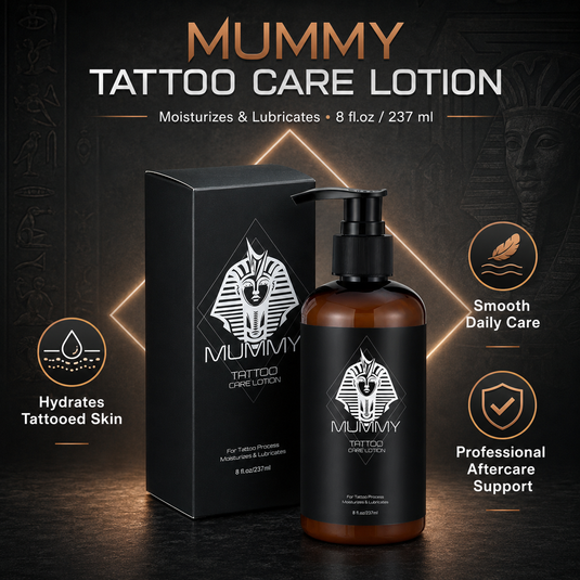 Translation missing: es.Mummy Tattoo Care Lotion 8oz, Vegan Tattoo Moisturizer for Color Care