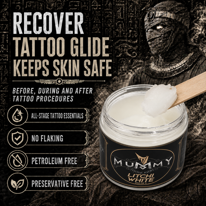 Translation missing: en.Mummy Tattoo Glide Aftercare Cream for Before During After Tattoo Process (Litchi White)