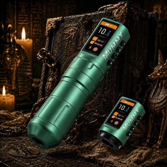 Translation missing: en.Mummy Scepter Tattoo Pen, 2.4-4.2mm Stroke OLED(Green)