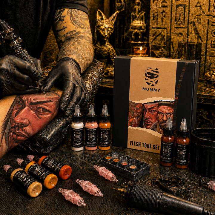 Translation missing: es.Mummy Flesh Tone Tattoo Ink Set 10 Colors(30ML)-MK1009