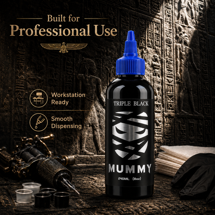 Translation missing: es.Mummy Tattoo Ink, 1oz Professional Pigment for Body Art(Triple Black)