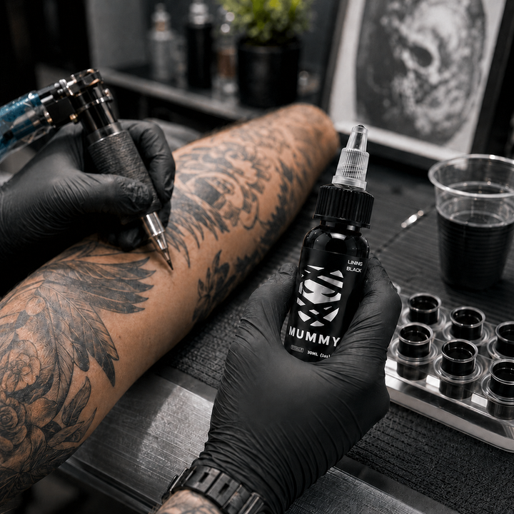 Translation missing: es.Mummy Tattoo Ink, 1oz Professional Pigment for Body Art(Turquoise(Lining Black)