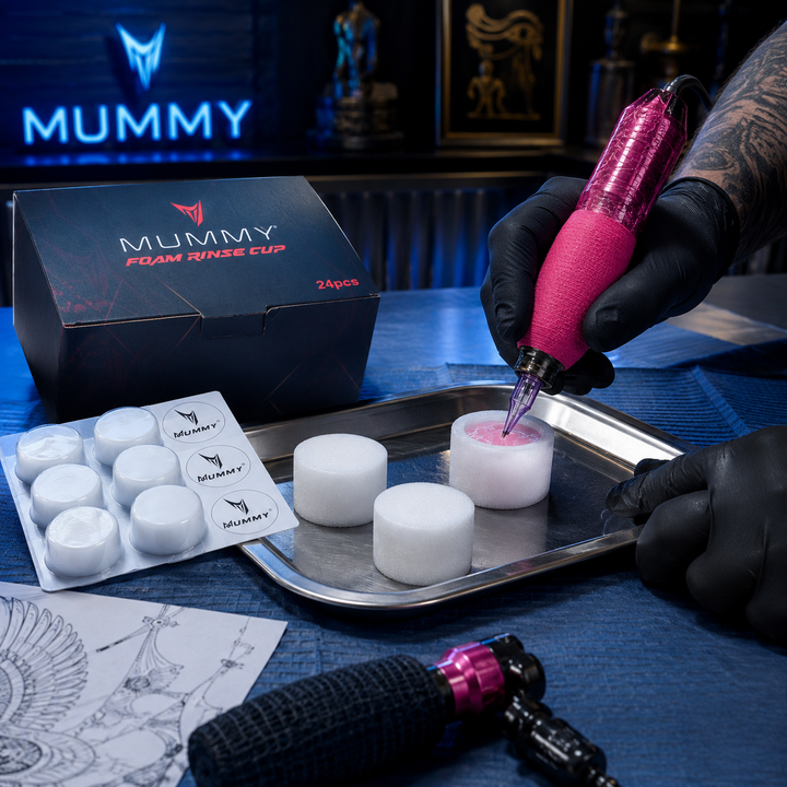 Translation missing: en.Mummy 24Pcs Dip Foam Rinse Cups for Tattoo Ink Color Switching