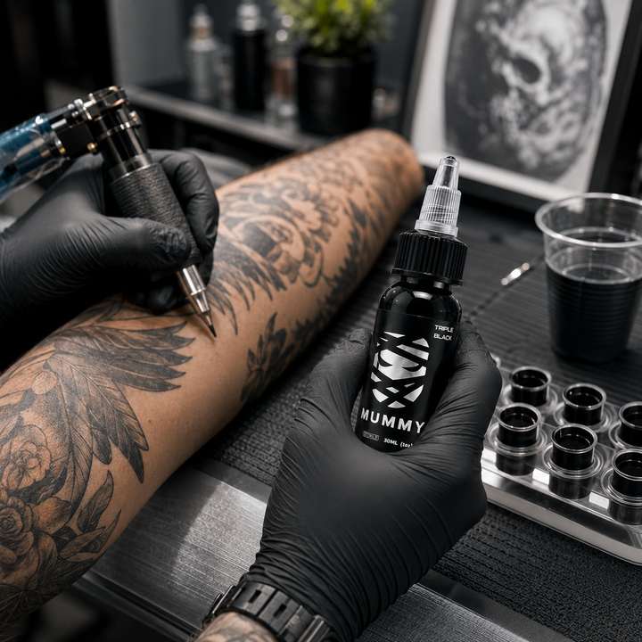 Translation missing: en.Mummy Tattoo Ink, 1oz Professional Pigment for Body Art(Triple Black)