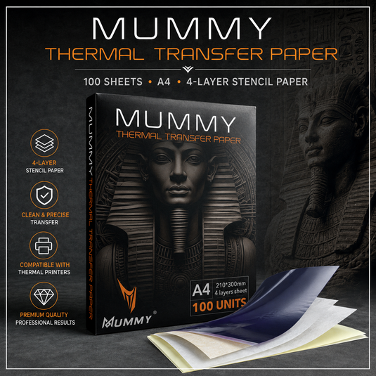 Translation missing: en.Mummy Tattoo Transfer Paper A4, 100 Sheets Thermal Copier 4-Layer