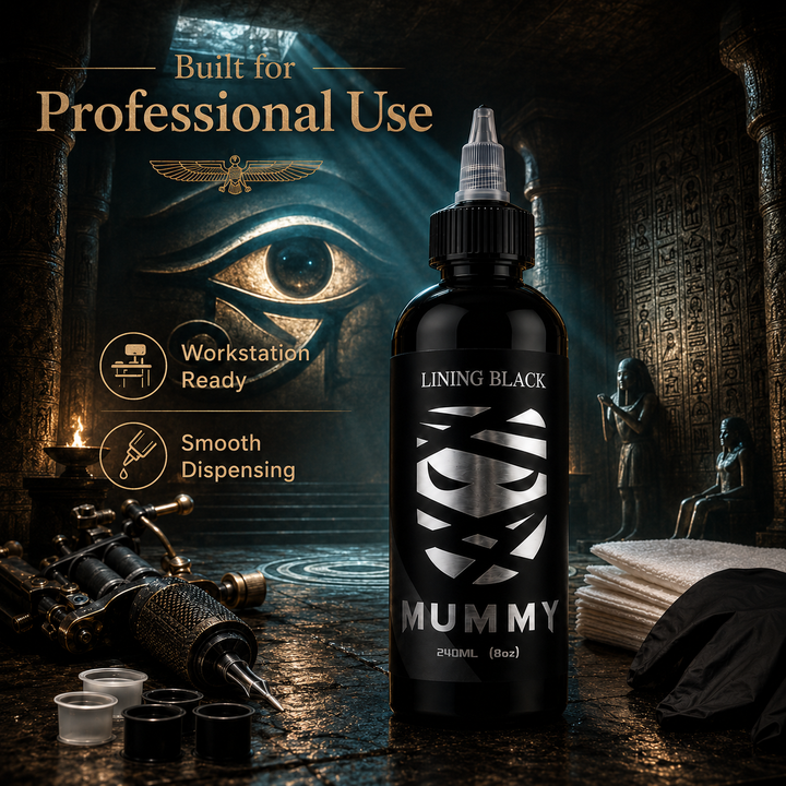 Translation missing: de.Mummy Tattoo Ink, 8oz Professional Pigment for Body Art(Linning Black)