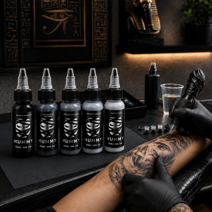 Translation missing: es.Mummy Professional Tattoo Gray Ink 30ML Set 5 PCS/Box