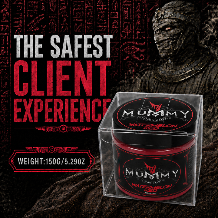Translation missing: en.Mummy Tattoo Glide Aftercare Cream for Before During After Tattoo Process (Watermelon Red)