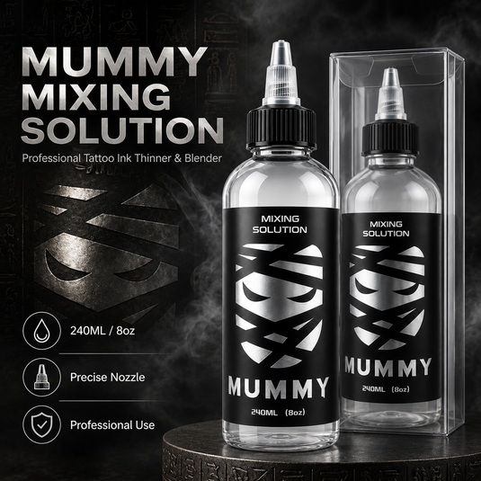Translation missing: es.Mummy Tattoo Ink Mixing Solution 8oz 240ml, Graywash Shading Color Dilution