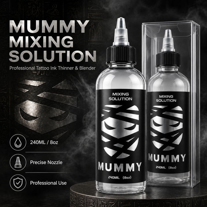 Translation missing: en.Mummy Tattoo Ink Mixing Solution 8oz 240ml, Graywash Shading Color Dilution