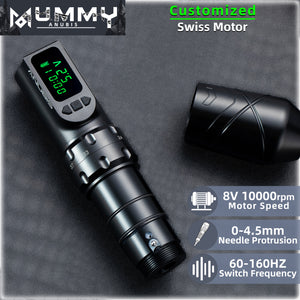 Mummy Anubis Wireless Tattoo pen Machine with adjustable Stroke length 2.2mm-4.2mm