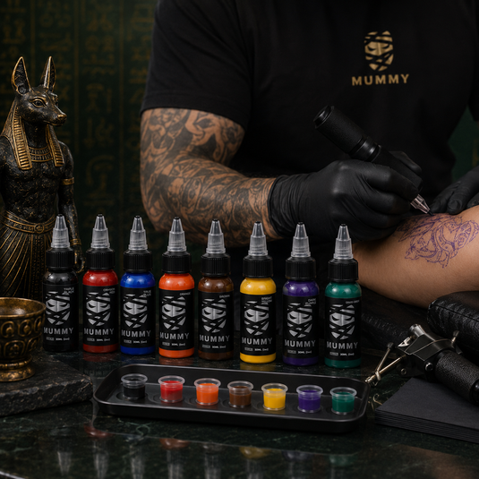 Translation missing: es.Mummy Tattoo Ink 8 Colors Traditional Set