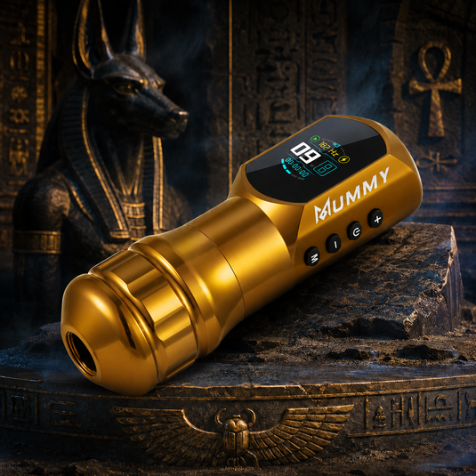 Translation missing: en.Mummy Wireless Tattoo Pen Machine Direct Drive Transmission (Gold Color)