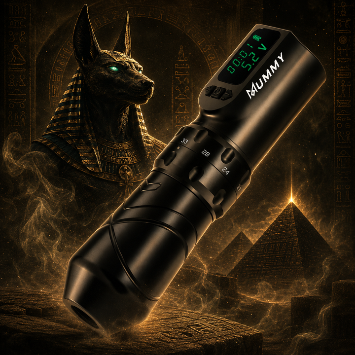 Translation missing: en.Mummy Anubis Wireless Tattoo pen Machine with adjustable Stroke length 2.2mm-4.2mm