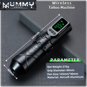 Mummy Anubis Wireless Tattoo pen Machine with adjustable Stroke length 2.2mm-4.2mm