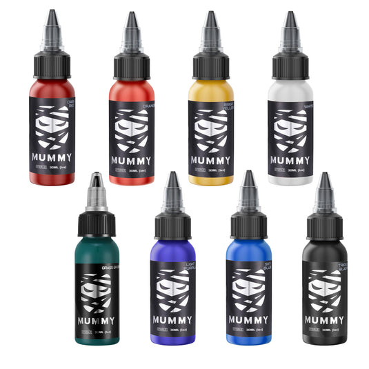 Translation missing: en.Mummy Tattoo Ink 8 Colors Primary Set
