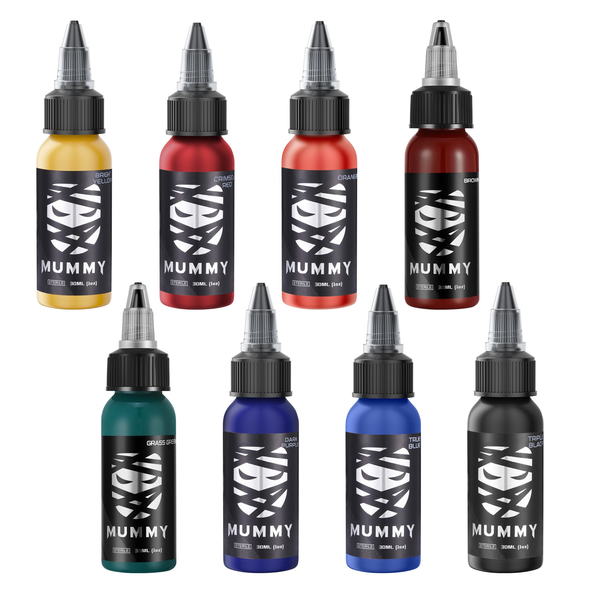 Translation missing: en.Mummy Tattoo Ink 8 Colors Traditional Set