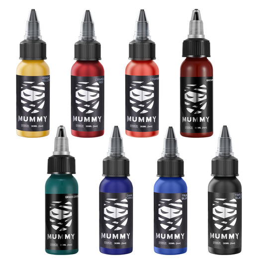 Translation missing: en.Mummy Tattoo Ink 8 Colors Traditional Set