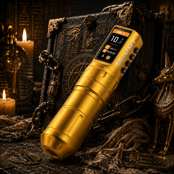 Translation missing: en.Mummy Scepter Tattoo Pen, 2.4-4.2mm Stroke OLED(Golden)