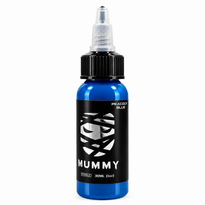 Translation missing: es.Mummy Tattoo Ink, 1oz Professional Pigment for Body Art(Peacock Blue)