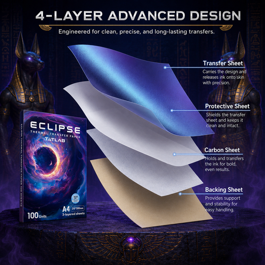 Translation missing: en.Eclipse Tattoo Transfer Paper A4 100Pcs