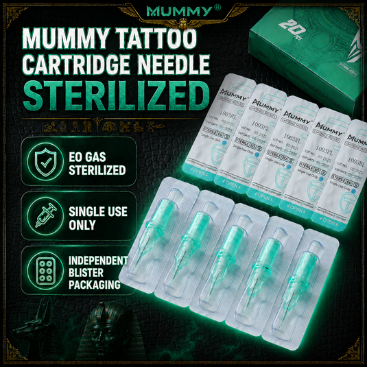 Translation missing: en.Mummy Green Tattoo Cartridge Needle for Round Liner 20PCS