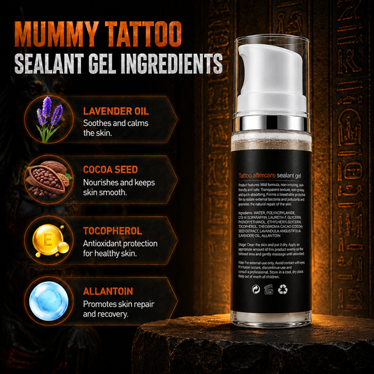 Translation missing: en.Mummy Tattoo Aftercare Sealant Gel - Forms a breathable protective skin, No Adhesives-No Latex-Natural Healing ingredients(100ML)