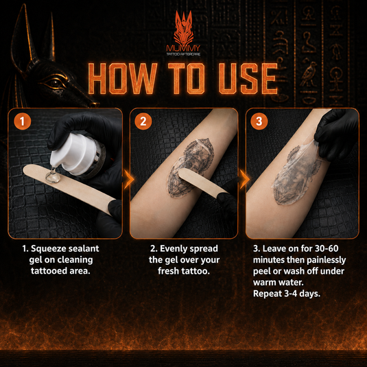 Translation missing: en.Mummy Tattoo Aftercare Sealant Gel - Forms a breathable protective skin, No Adhesives-No Latex-Natural Healing ingredients(100ML)