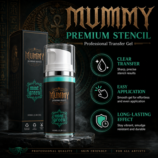 Translation missing: en.Mummy Tattoo Premium Stencil Gel Tattoo Transfer Gel Solution(pack of 100ml/3.38oz) (mint green)
