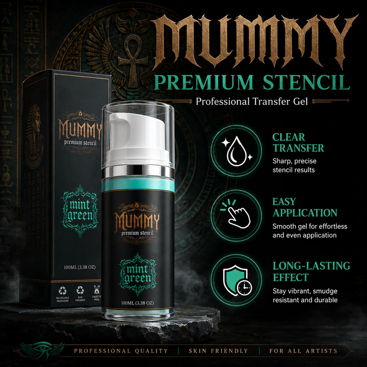 Translation missing: en.Mummy Tattoo Premium Stencil Gel Tattoo Transfer Gel Solution(pack of 100ml/3.38oz) (mint green)