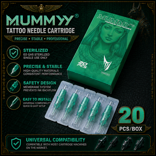 Translation missing: en.Mummy Green Tattoo Cartridge Needle for Round Liner 20PCS