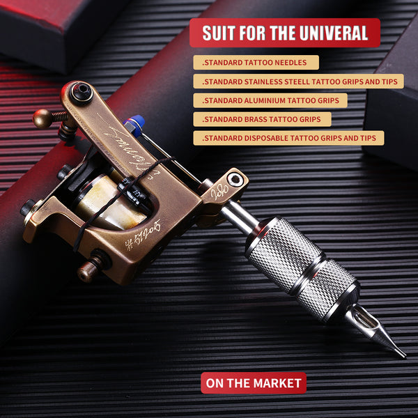 Mummy Pure Copper Tattoo Machine For Liner Shader Traditional Handmade Coils Tattoo Gun