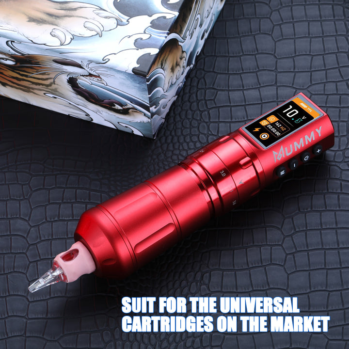 Translation missing: en.Mummy Scepter Tattoo Pen, 2.4-4.2mm Stroke OLED(Red)